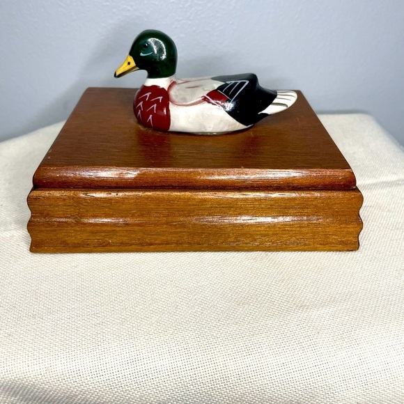 Albert E. Price Other - Mallard Duck Playing Cards Decks In Wooden Display Box Albert E. Price VTG 1982
